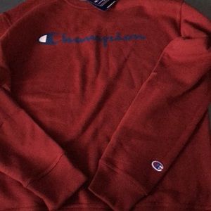Red Champion sweater